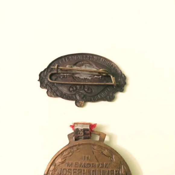 Vintage 1922 98th Annual Session Odd Fellows Medal Joseph  Oliver - Picture 5 of 8